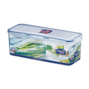 Locknlock Classics Large Flat Oblong Food Container With Tray, Transparent | ECR-827493