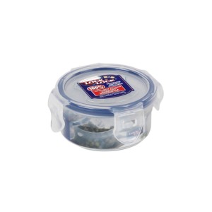 Locknlock Classics Small Round Food Container With Leak Proof Locking Lid, Clear | RGB-136504