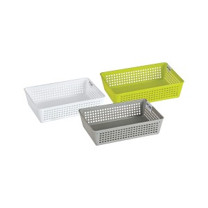 Locknlock Inplus Basket/Organizer - Flat Medium (Pack Of 3) | ALF-805163