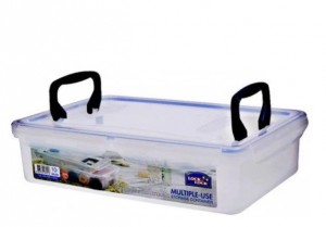 Locknlock Large Multiple-purpose Storage Container With Grab Handles, Transparent | NHR-348215