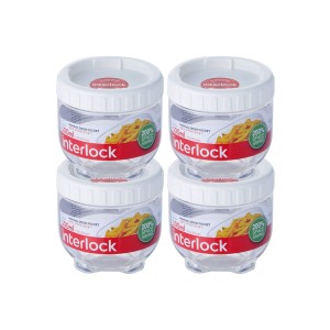 Locknlock Round 500ml x 4 - Interlock Set | TRH-786041