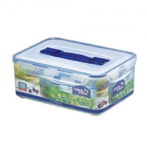 Locknlock Small Storage Container With Grab Handle And Trey, Transparent | ICT-673502