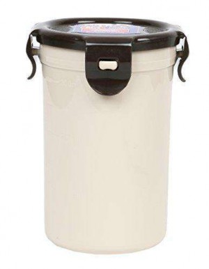 Locknlock Tall Round Plastic Food Container, 350ml, Brown | GRZ-376215