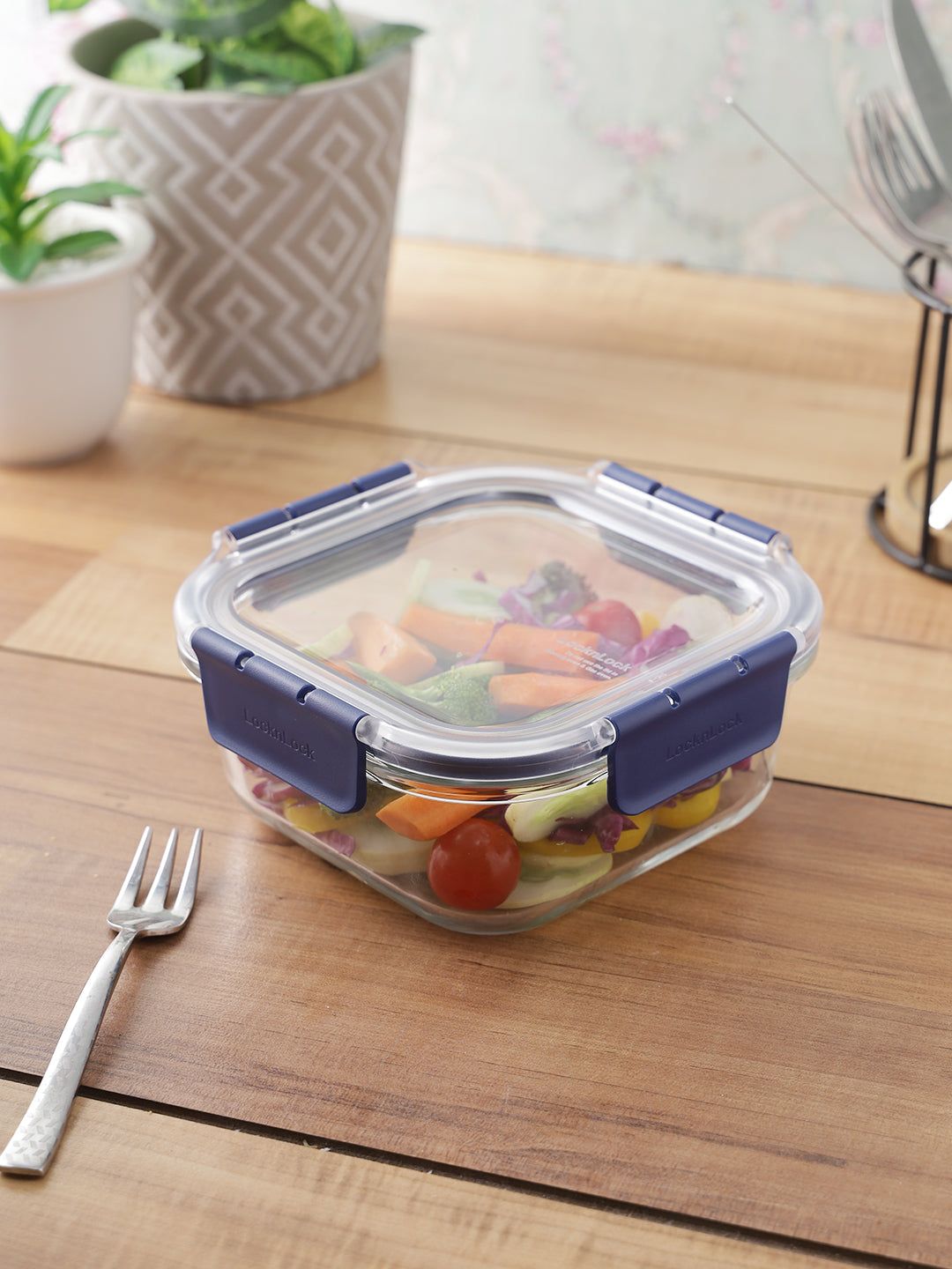 Locknlock Air & Liquid Tight Glass Food Storage Container, 750ml | ZEG-251869