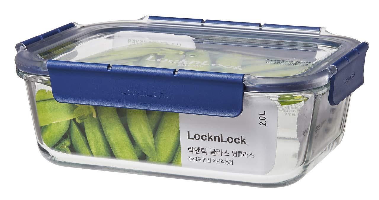 Locknlock Air & Liquid Tight Glass Food Storage Container, 2ltr | MHP-105963