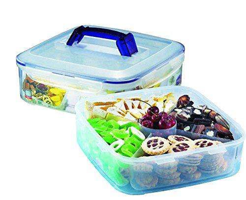 Locknlock Appetizer And Dessert Container With Handle, 6.5 Litres, Clear | NXQ-209563