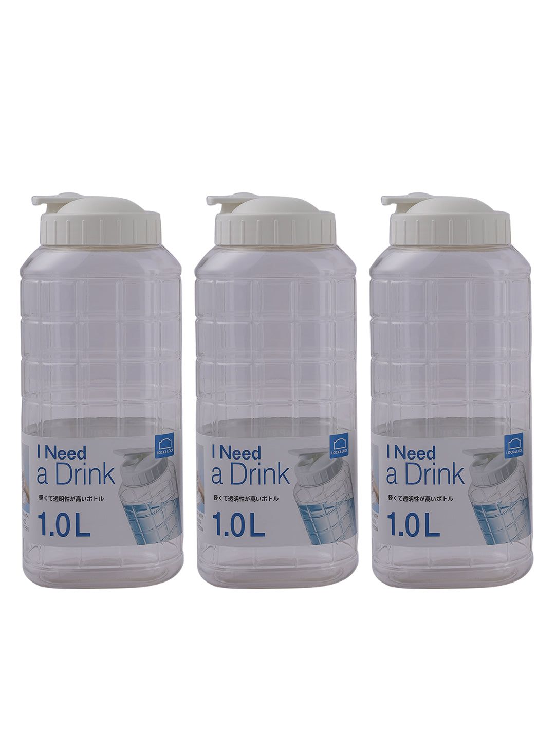 Locknlock Chess Bottle - 1ltr (Pack Of 3) | QMA-618754