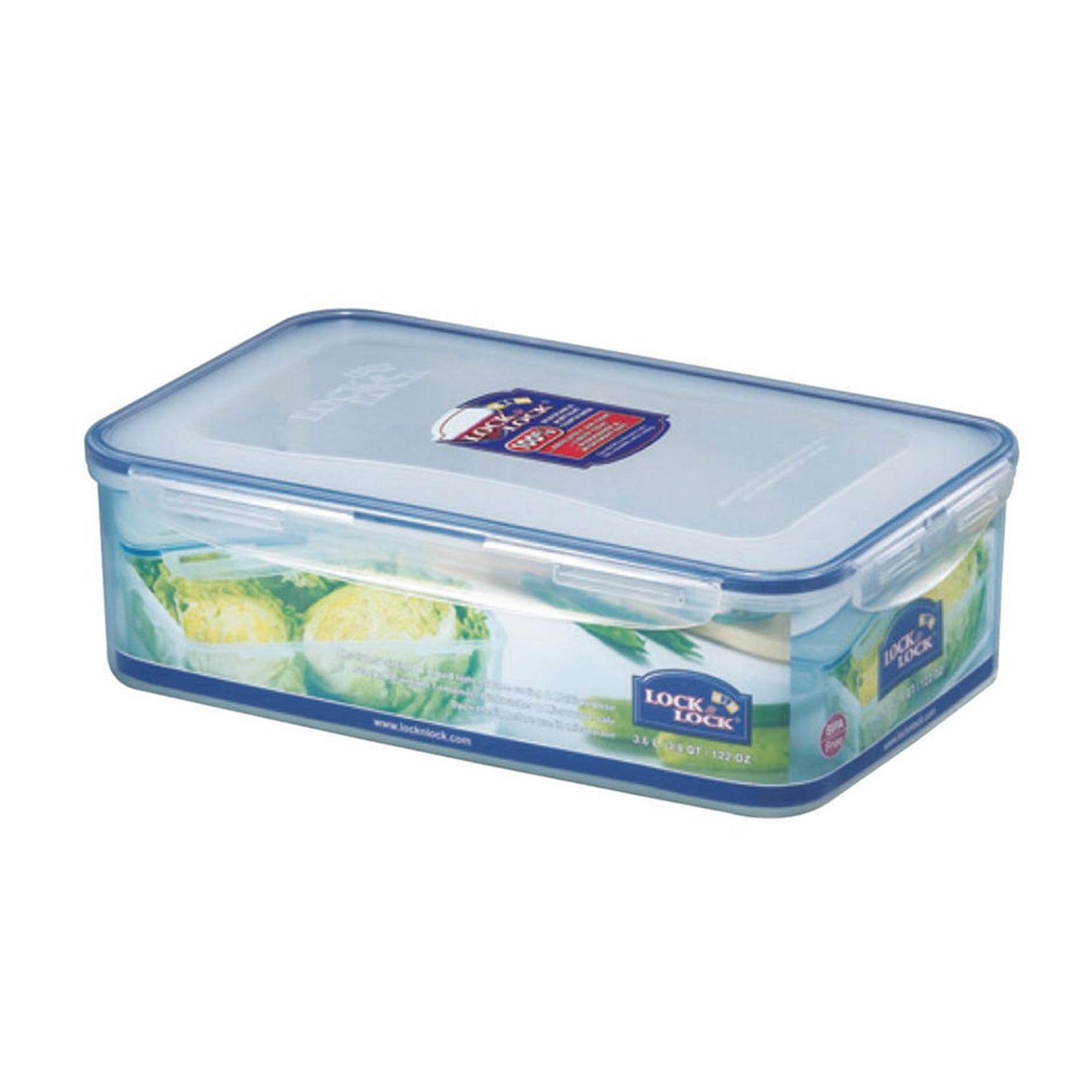 Locknlock Classic Large Semi-tall Rectangular Flat Food Container With Tray | URX-729145