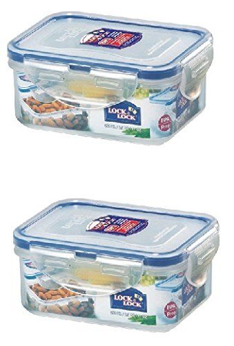 Locknlock Classic Polypropylene Food Container, 350ml, Set Of 2 | DPU-382960