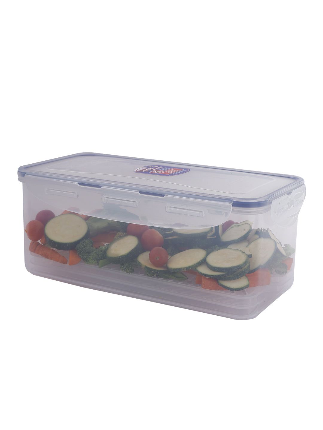 Locknlock Classics Large Flat Oblong Food Container With Tray, Transparent | ECR-827493