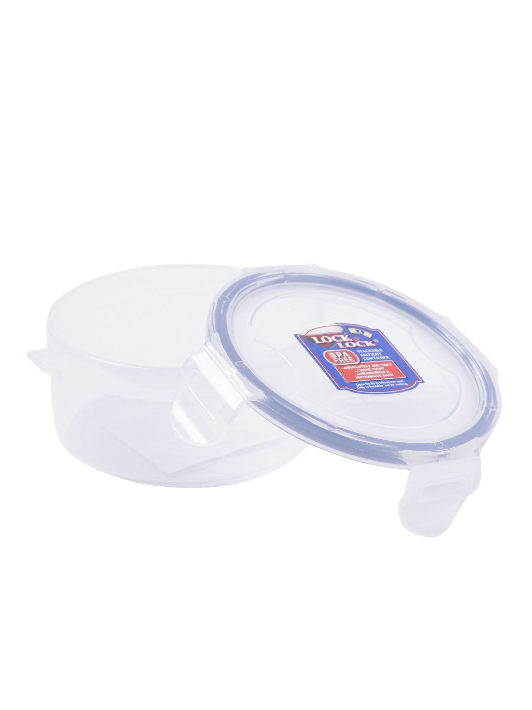 Locknlock Classics Large Round Food Container With Leak Proof Locking Lid, Clear | EUD-315824