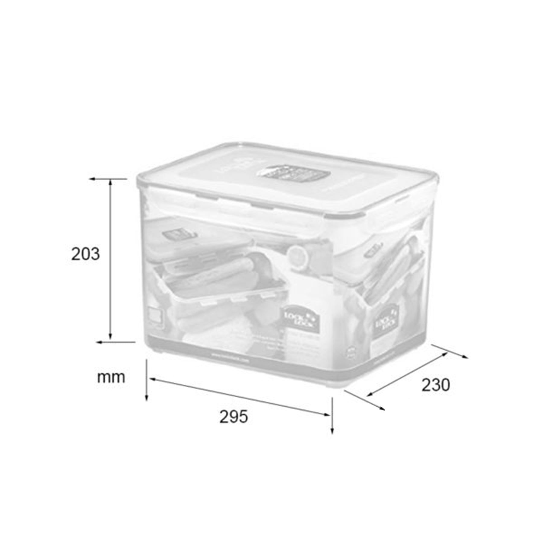 Locknlock Classics Large Tall Oblong Food Container With Tray | XTW-864395