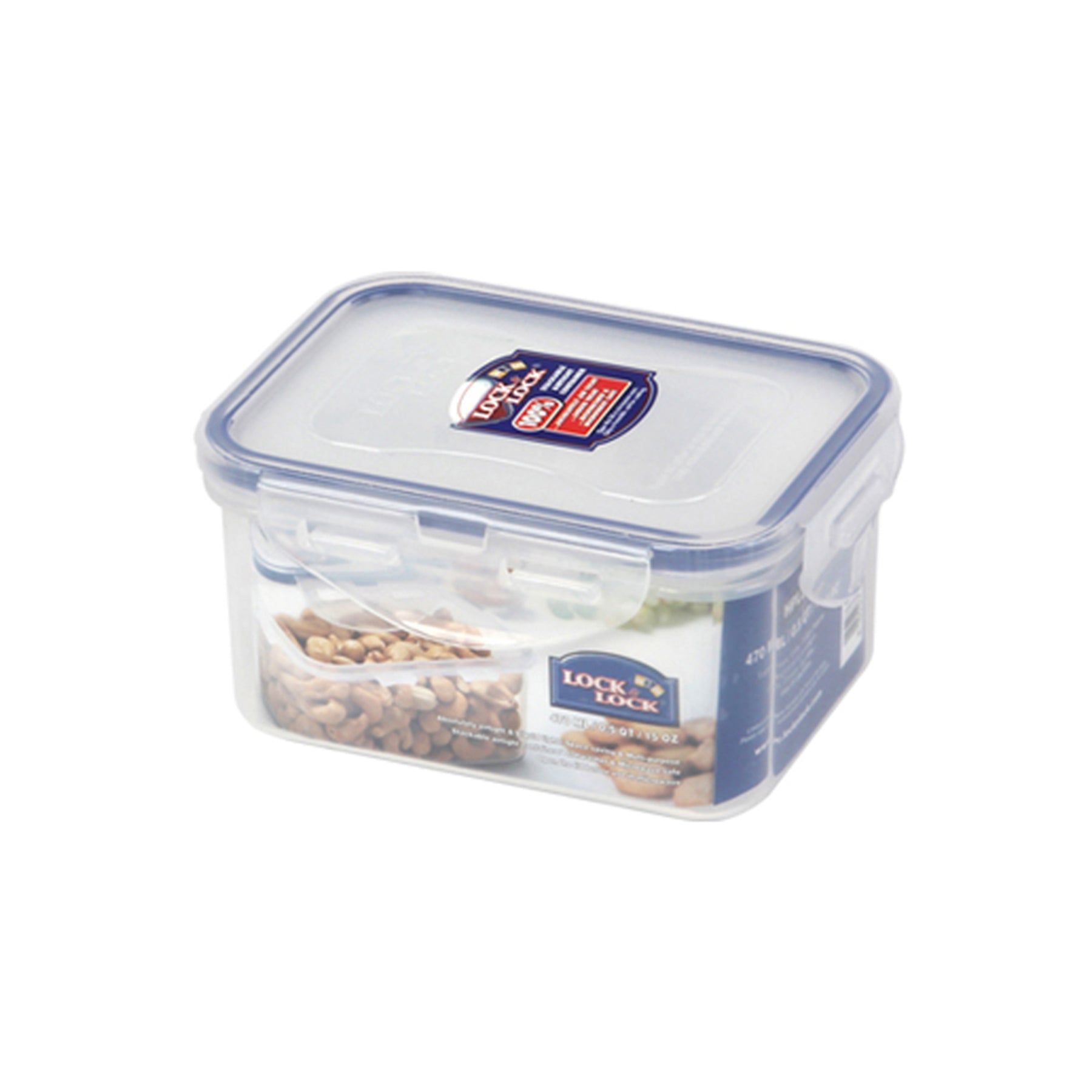 Locknlock Classics Medium Flat Rectangular Food Container With Leak Proof Locking Lid | HNM-083426