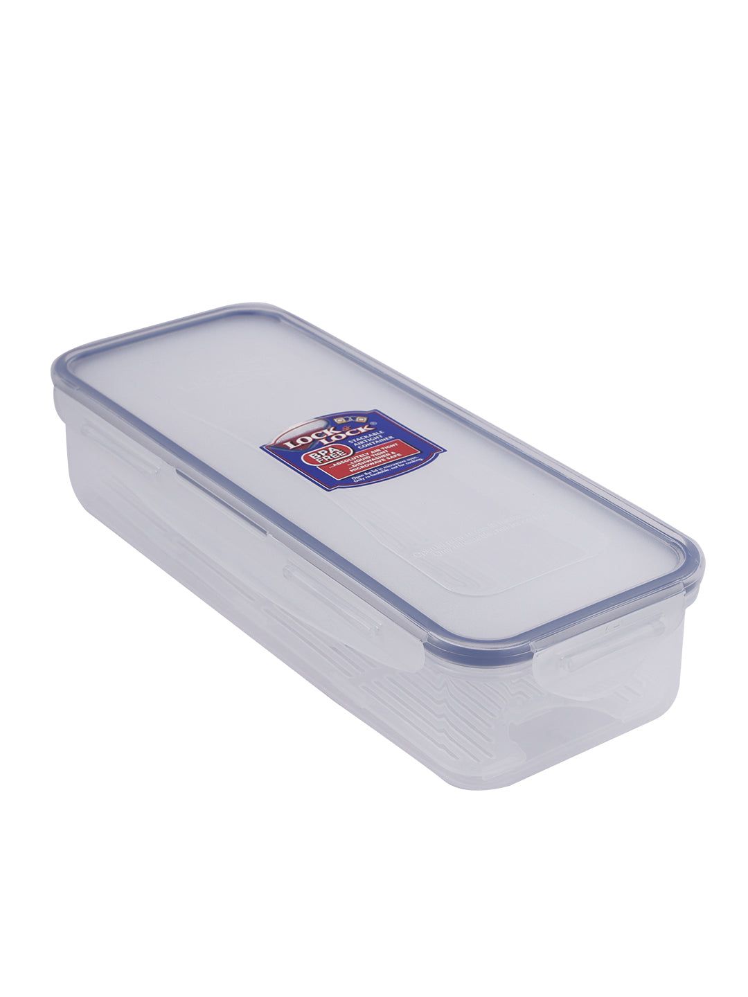 Locknlock Classics Rectangular Food Container With Leak Proof Locking Lid And Tray (Transparent, 1 L) | UVQ-942871