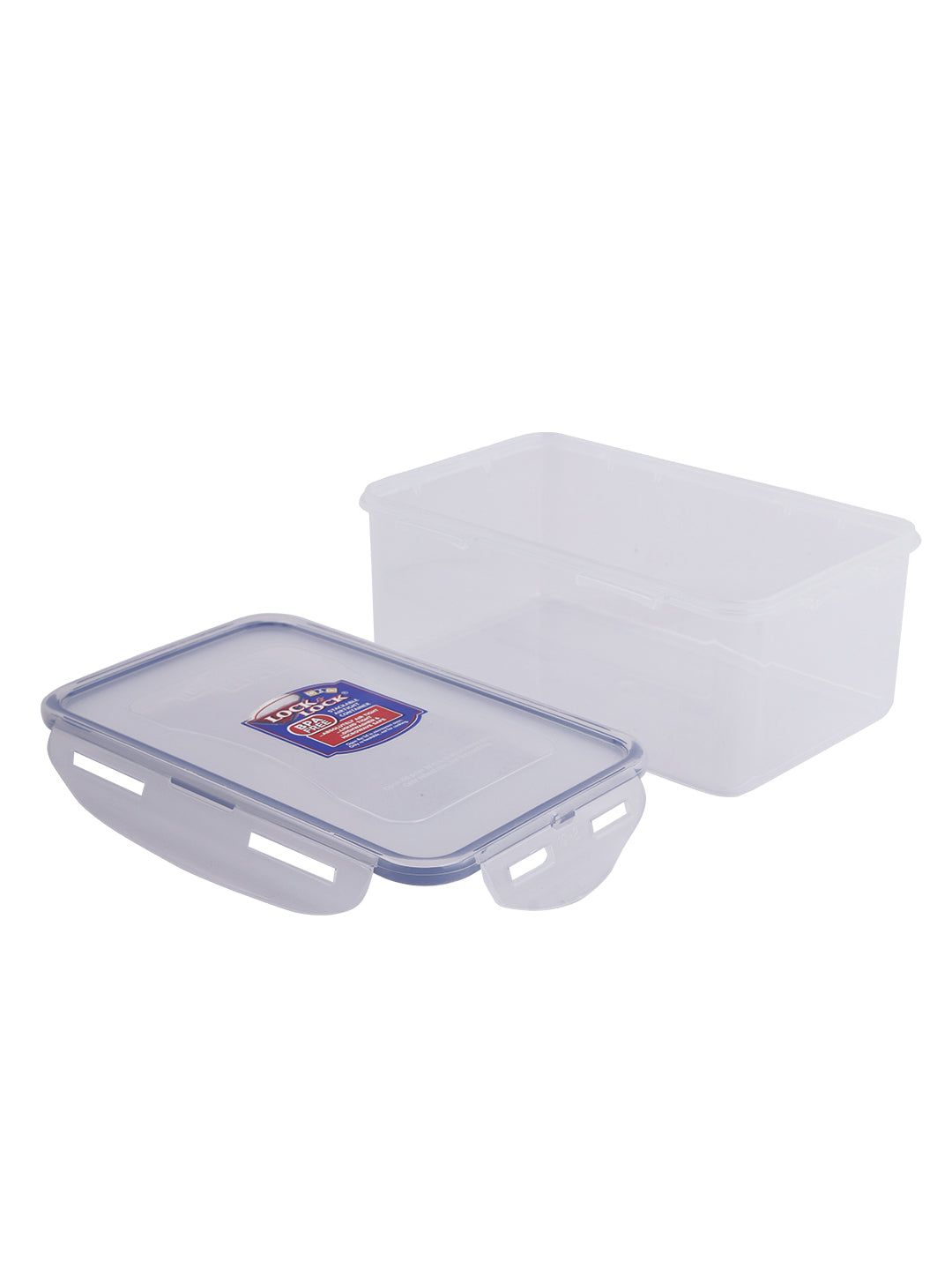 Locknlock Classics Rectangular Plastic Airtight Food Storage Container, 1.4 Liter, Set Of 2 | JIC-913248