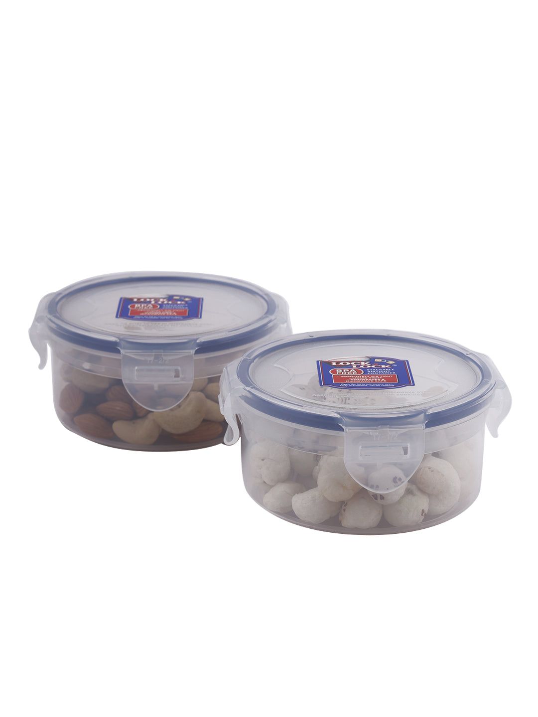 Locknlock Classics Round Polypropylene Storage Container Set, 300ml, Set Of 2 | SCR-592318