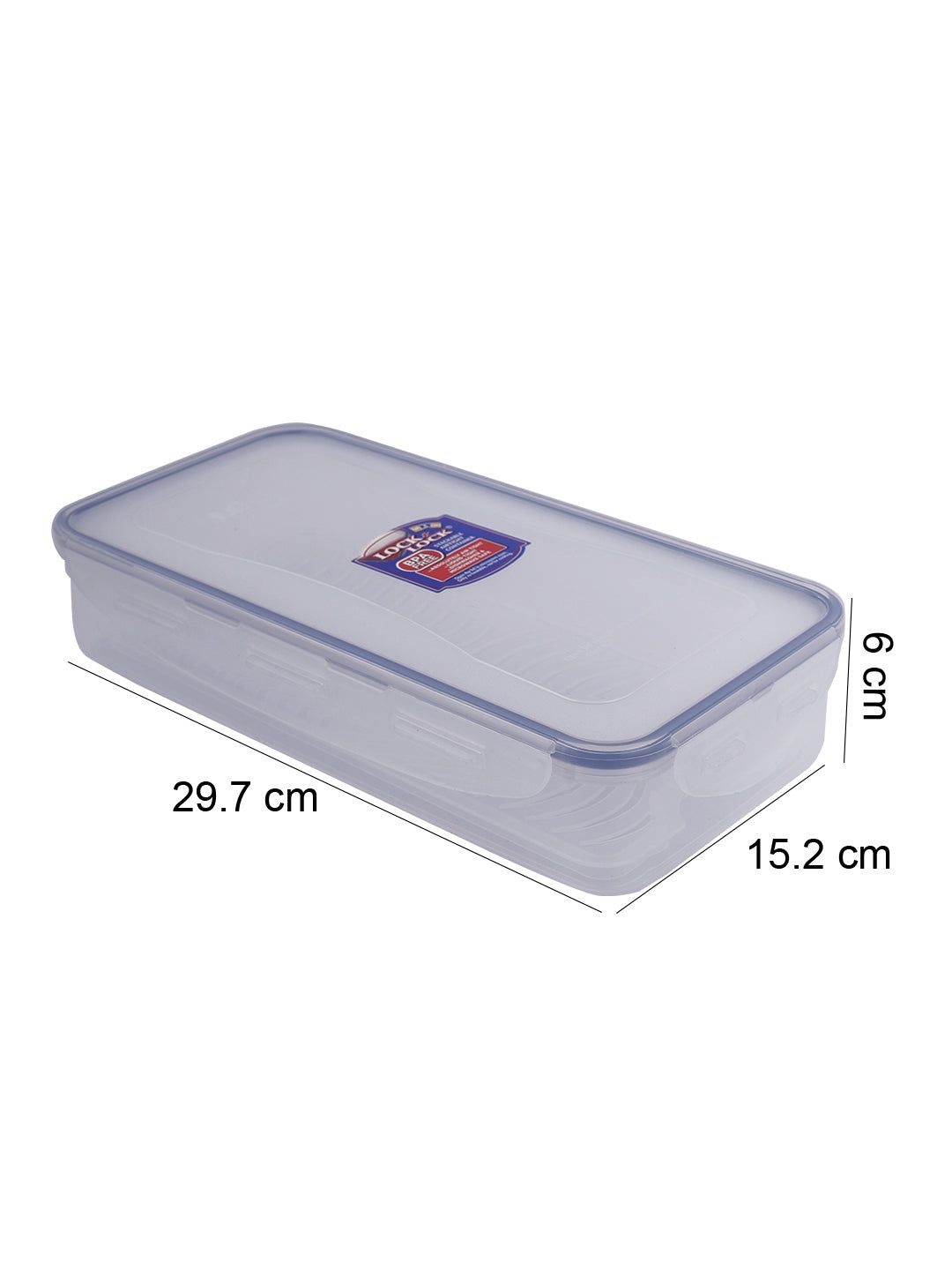 Locknlock Classics Small Flat Oblong Food Container With Leak Proof Locking Lid And Tray | QBD-329567