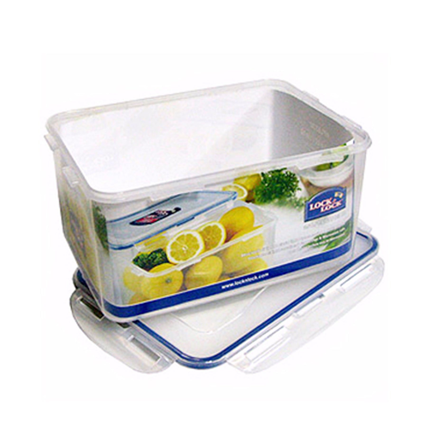 Locknlock Classics Small Tall Oblong Food Container With Tray, Transparent | QJM-924310