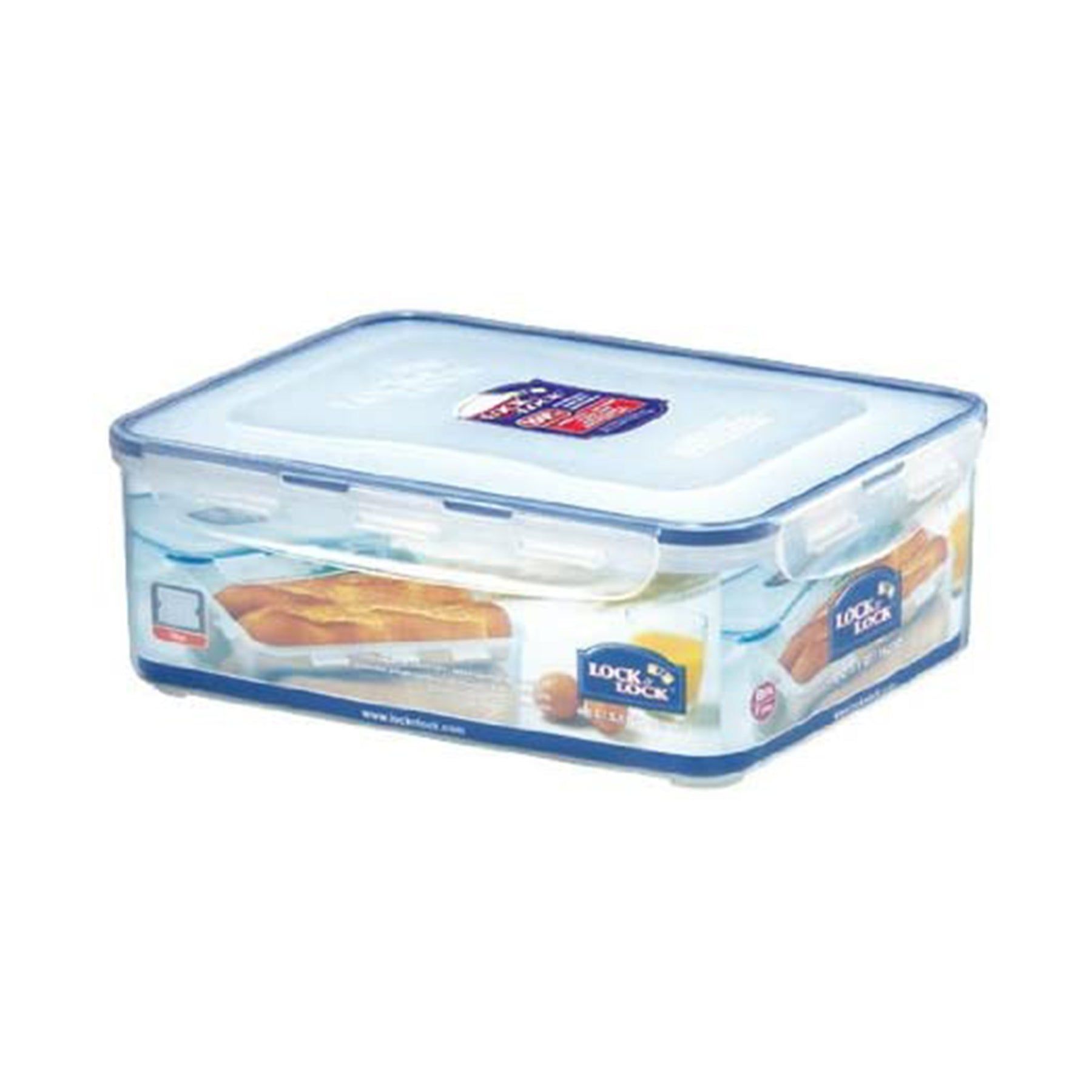 Locknlock Classics Small Tall Oblong Food Container With Tray, Transparent | QJM-924310