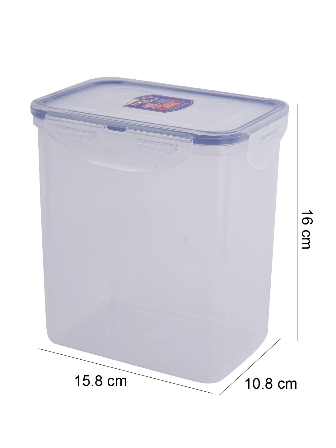 Locknlock Classics Tall Rectangular Plastic Airtight Food Storage Container, 1.5 Liter, Set Of 3 | YEO-279431