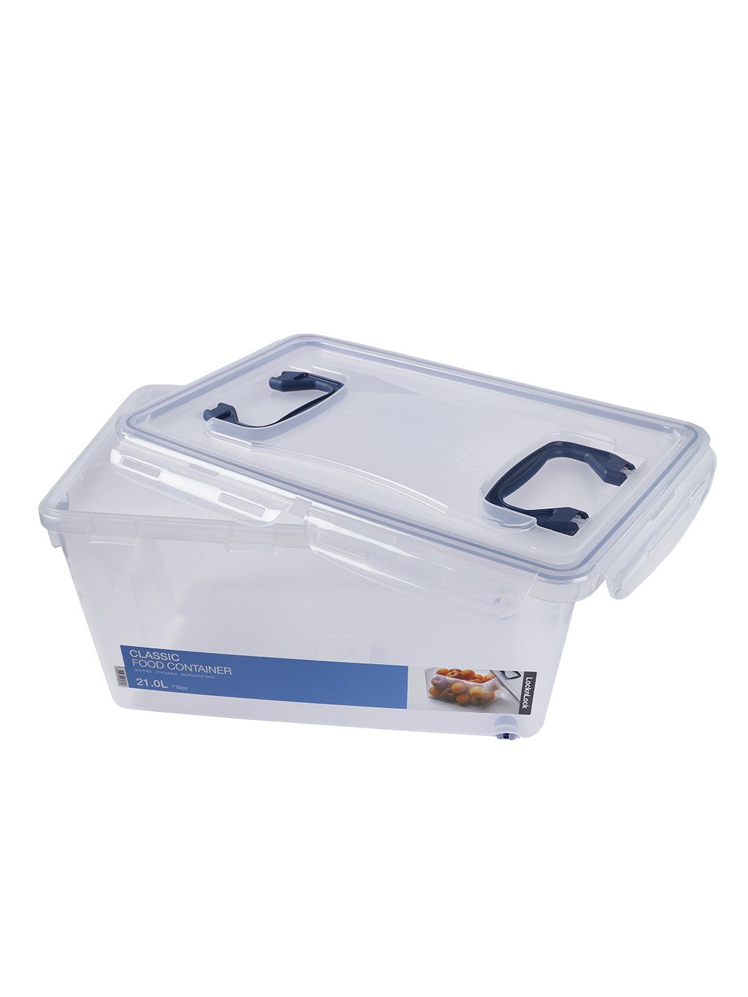 Locknlock Large Multiple-purpose Storage Container With Grab Handles, Transparent | NHR-348215