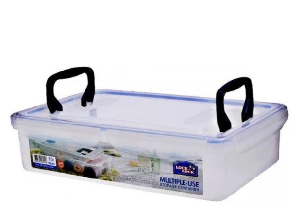 Locknlock Large Multiple-purpose Storage Container With Grab Handles, Transparent | NHR-348215