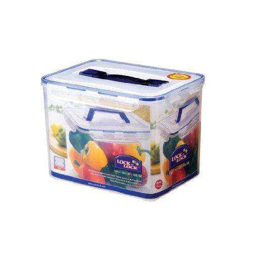 Locknlock Medium Storage Container With Grab Handles And Trey, Transparent | TJG-983762