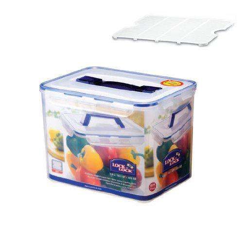 Locknlock Medium Storage Container With Grab Handles And Trey, Transparent | TJG-983762