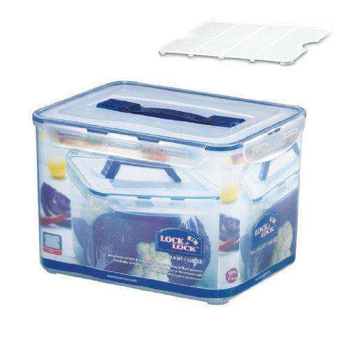 Locknlock Medium Storage Container With Grab Handles And Trey, Transparent | TJG-983762