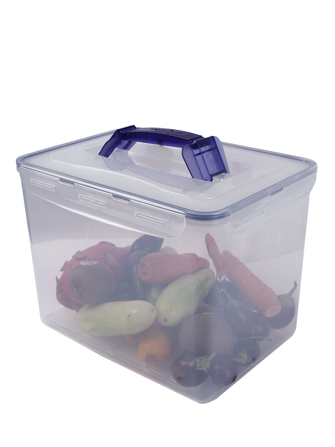 Locknlock Medium Storage Container With Grab Handles And Trey, Transparent | TJG-983762