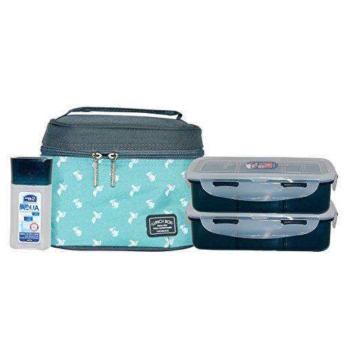 Locknlock Plastic Lunch Box Set With Bag, 3-pieces | GYZ-291504