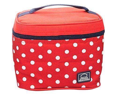 Locknlock Plastic Lunch Box With Polka Bag Set, 4-pieces | UWR-758320