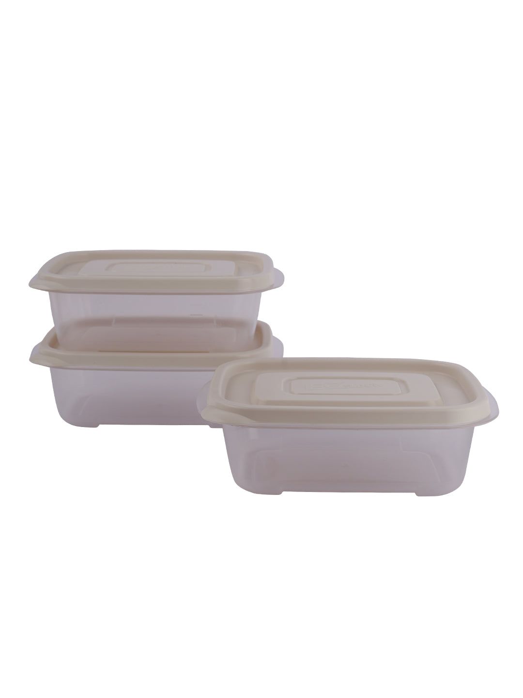 Locknlock Rectangle 520ml x 3 - Ivory Set | ZKS-367548