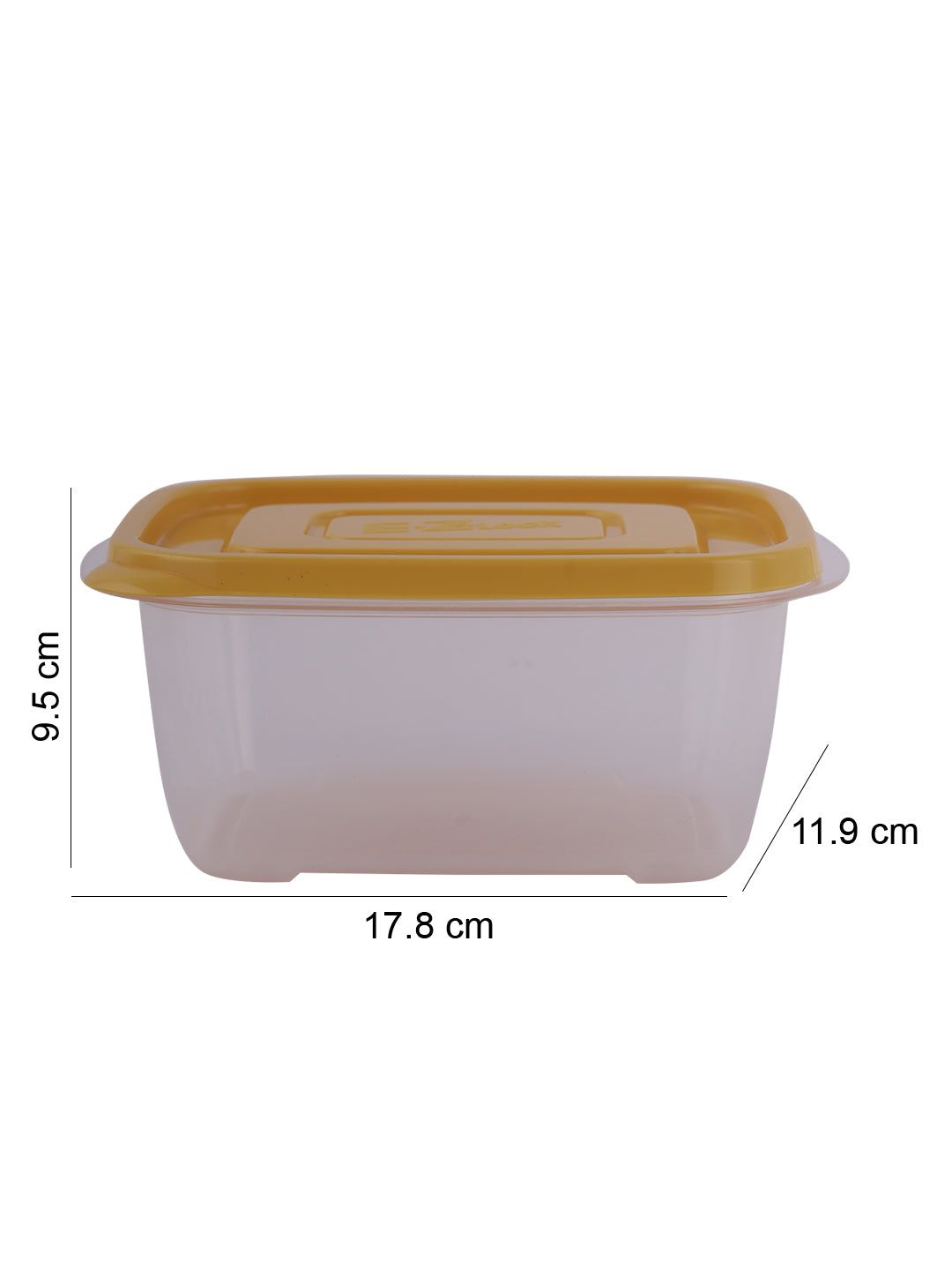 Locknlock Rectangle 800ml x 2 - Yellow Set | LYT-604538