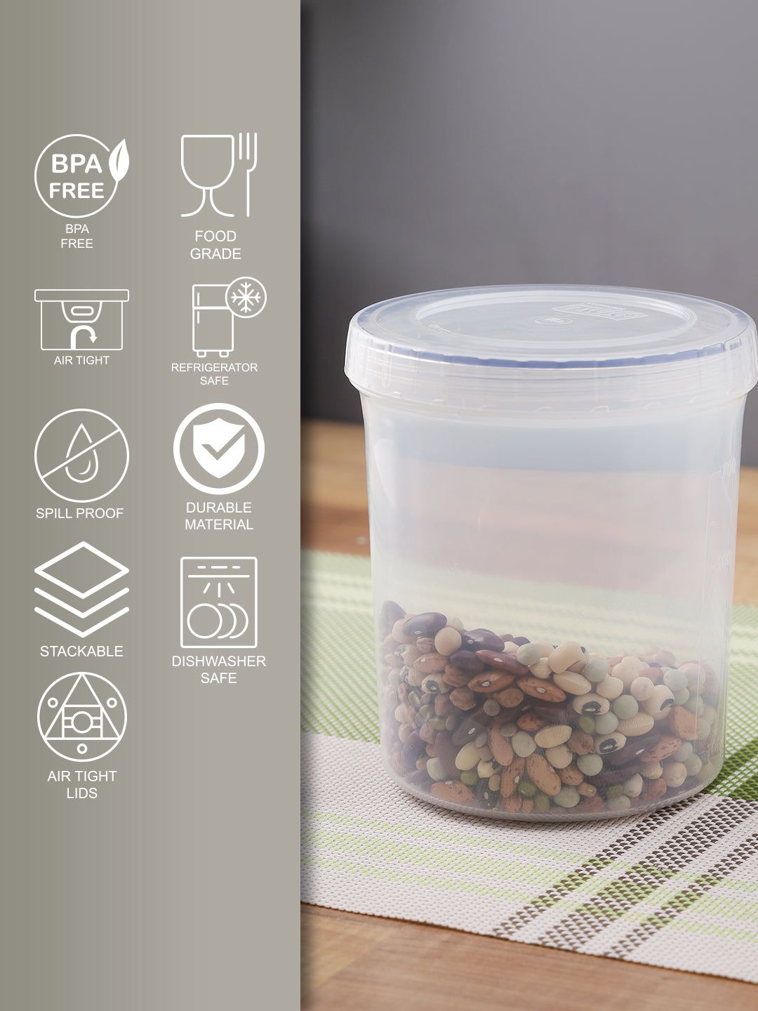 Locknlock Round Twist Container - 1000 ML | MOW-685140