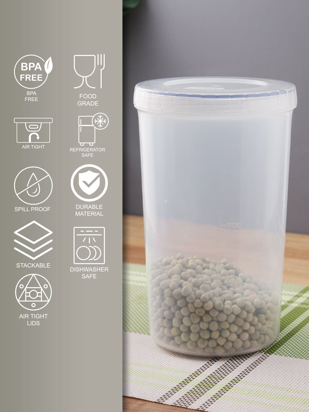 Locknlock Round Twist Container - 1.9ltr | ZVU-186754