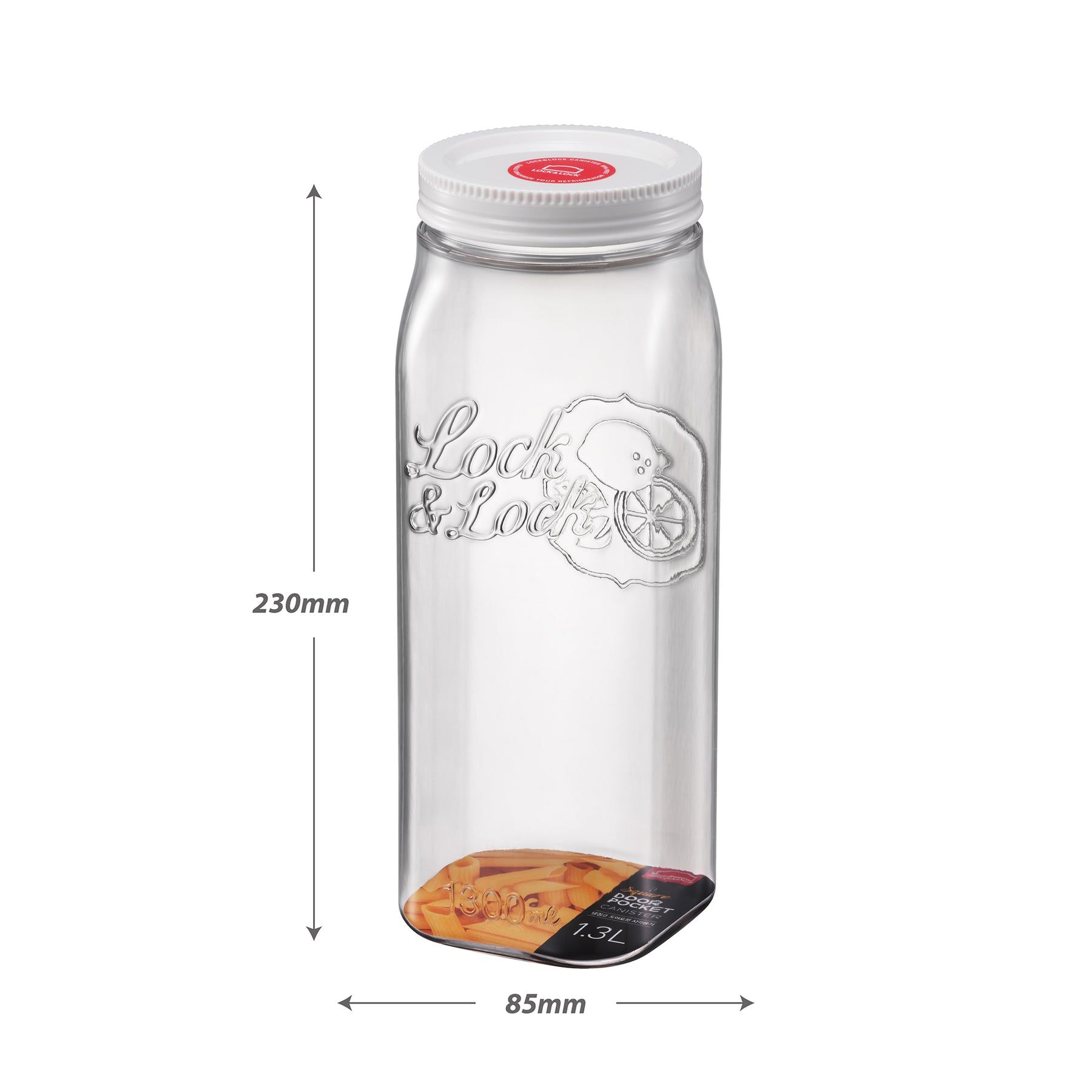 Locknlock Square Fridge Canister - 1.3 Ltr | QZG-029145