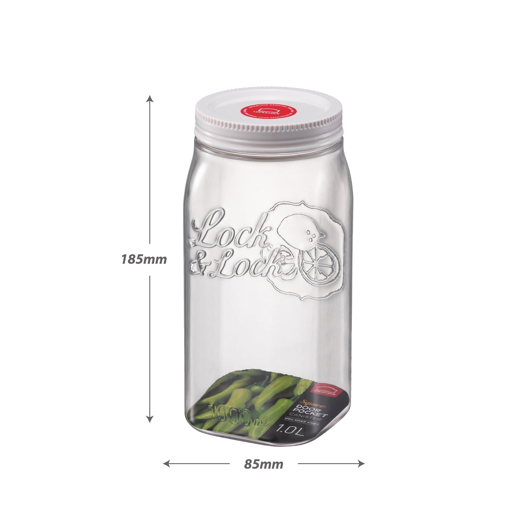 Locknlock Square Fridge Canister - 1 Ltr | WAZ-605148